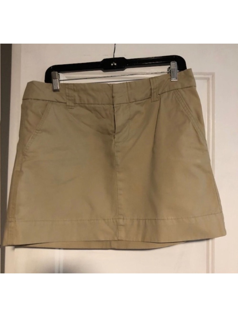Gap Favorite Chino Khaki Mini Skirt Size 12 Made in Jordan